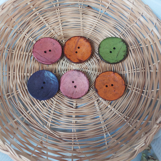 Large wooden buttons